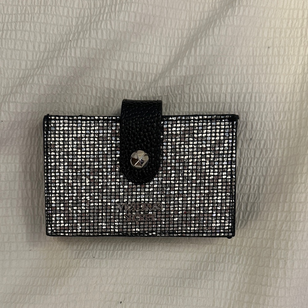 Victoria Secret Silver and Black Card Holder
